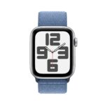 Apple Watch SE GPS 44mm Silver with Winter Blue Sport Loop - Image 2