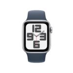 Apple Watch SE GPS 40mm Silver with Storm Blue Sport Band - M/L - Image 2