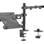 Podesivi stoni drzac za monitor MA-DA-03 tilt 17-32 max. 9kg + nosac za laptop