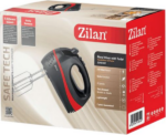 Zilan Mikser ručni ZLN8402/BK , boja crno/crvena, 5 brzina+turbo, 300 W - Image 4