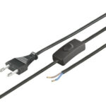 Strujni kabel sa prekidačem 1,5m 	N2K-BK/VDE